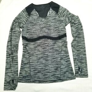 Pearl Izumi Womens Active Long Sleeve Top Size Medium Mesh Black Cycling‎ biking